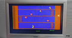 Atari 2600 Junior Console Bundle + 8 Games, Paddles, Joystick, Tested & Works