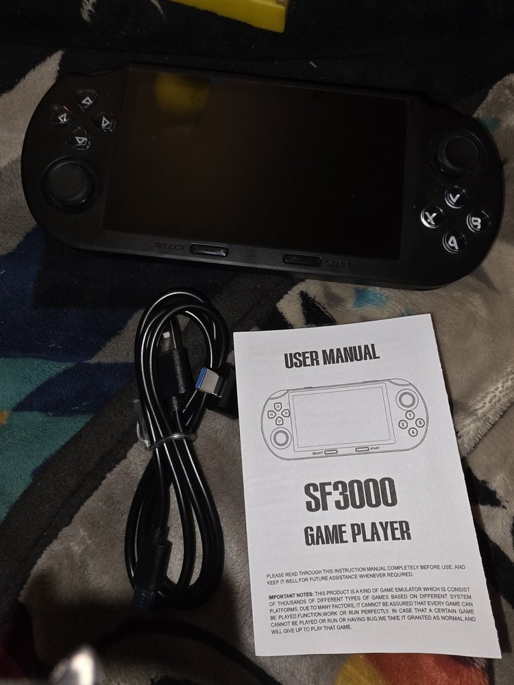 SF3000 Handheld Game Console Black 64GB 480p USB-C Headphone Jack