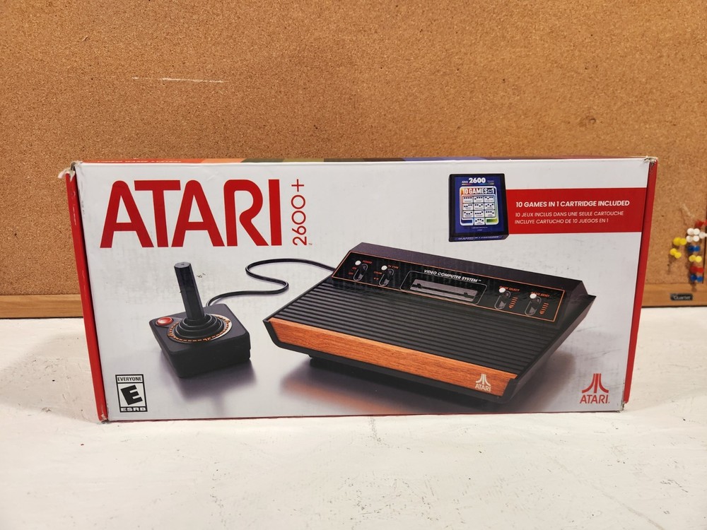 Atari 2600+ Plus HDMI Console, 10 in 1 Game Cart, 1 Joystick
