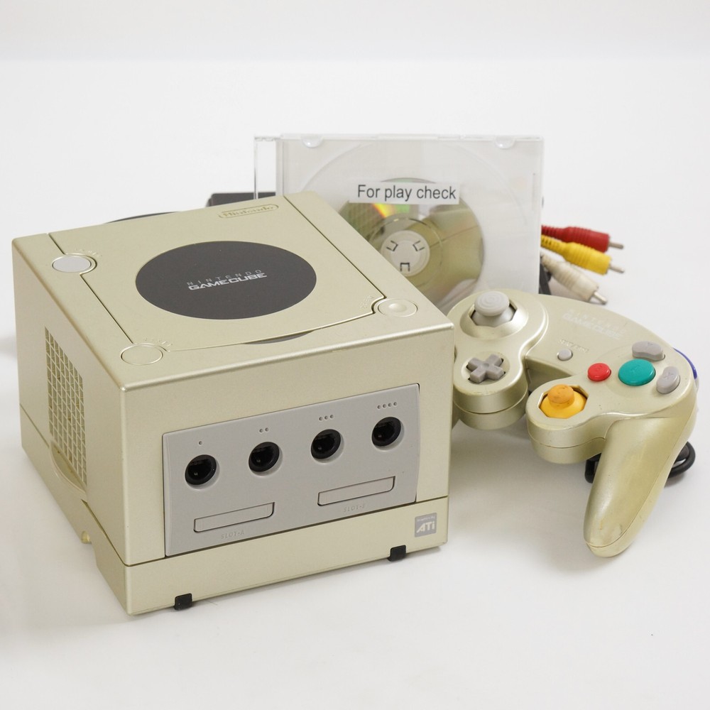 Gamecube STAR LIGHT GOLD Console Tested System DOL-101JP For Japan Game CD 3617