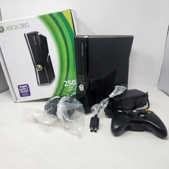 Xbox 360 S Slim 250gb CIB Complete Black Console NTSC-U/C Box Numbers Matching