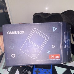 Game Box Plus Blue Handheld System, External Gamepad Support, Composite RCA