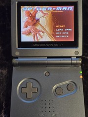 Nintendo Game Boy Advance SP Handheld Console AGS-101 Pearl Blue Please Read