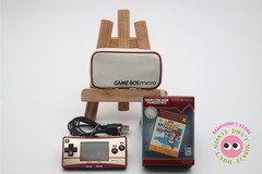 Nintendo Gameboy Micro Console Famicom 20th Anniversary Edition w/ Pouch & Game