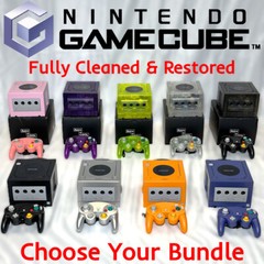 Nintendo GameCube NGC *CHOOSE YOUR BUNDLE* Console + Controllers + Wires Set