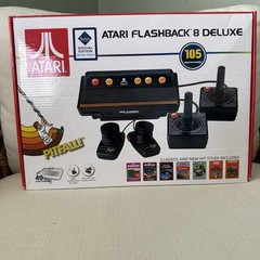 ATGAMES Atari Flashback 8 Black Console 105 Built in Games. Original Box