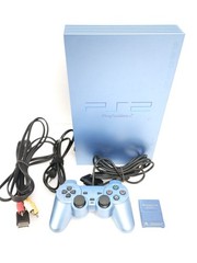 SONY PS2 Fat Game Console and Controller SCPH-39000 AQUA Region NTSC-J JAPAN