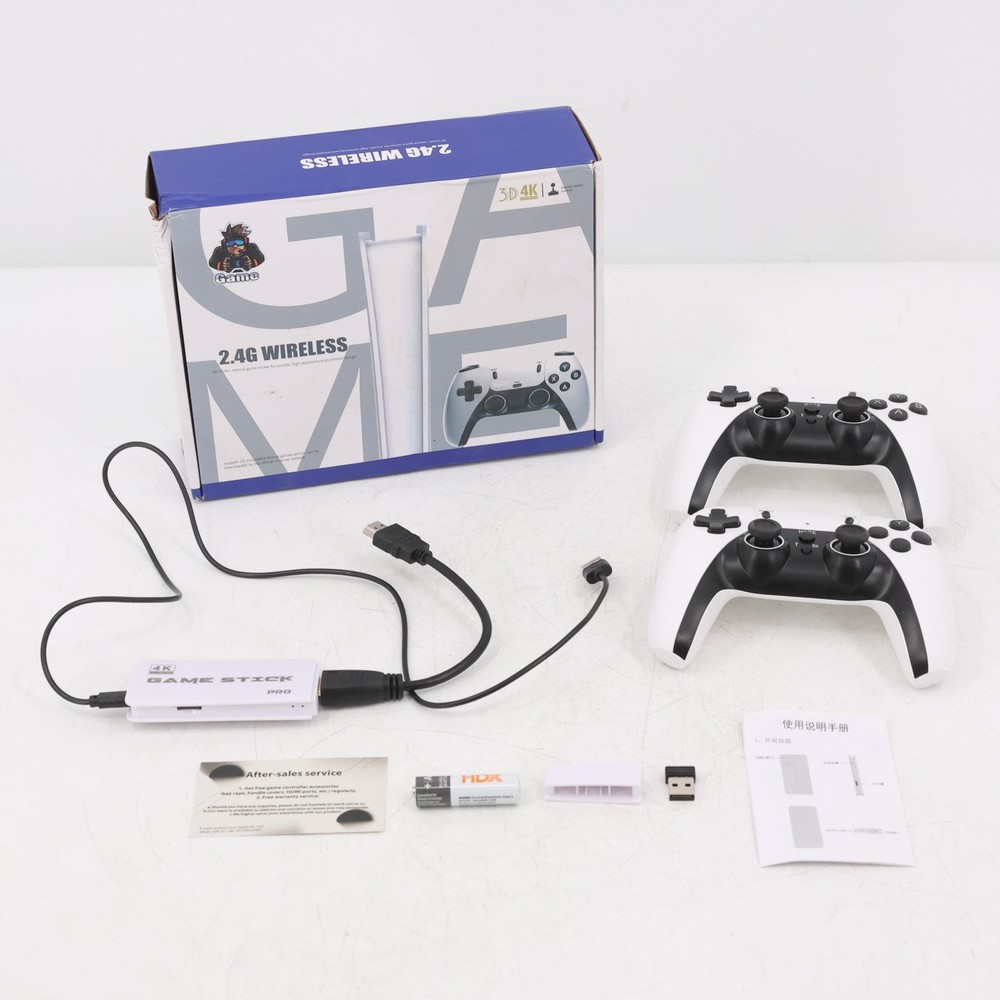 4K Game Stick Pro Wireless Retro Gaming Console System 2 Controllers