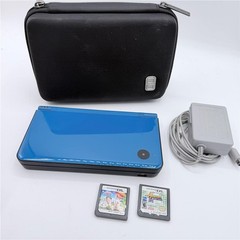 Nintendo DSi XL Blue Handheld Tested Working +Case Charger Very Clean