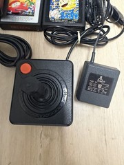Atari 2600 Woodgrain 4-Switch Console Bundle OEM Controllers Paddles Games Works