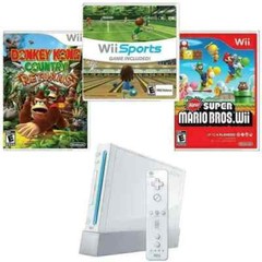 Nintendo Wii Complete Console Bundle (Black/White/Red) Pick & Choose Your Set