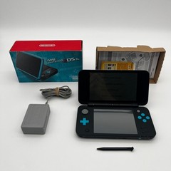 Nintendo New 2DS XL Black Turquoise Handheld System CIB *READ*