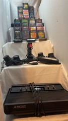 Atari 2600 Darth Vader Console Bundle 25+ Games Pac-Man Donkey Kong Joysticks