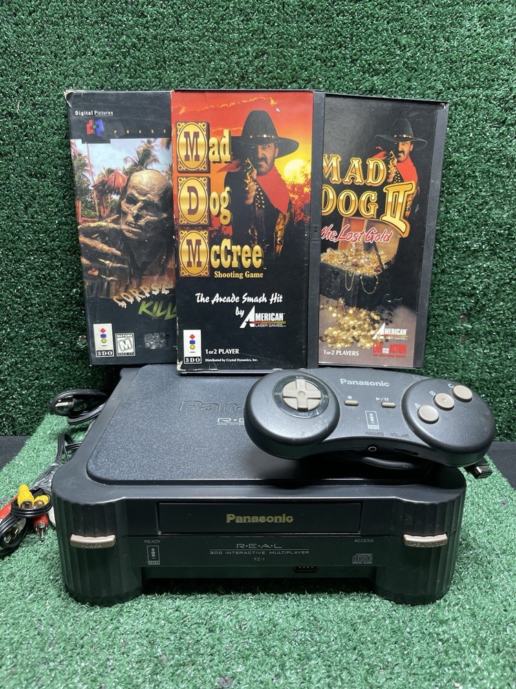 Panasonic REAL 3DO Console Bundle Powers On Doesn’t Read Disc. Free Ship!