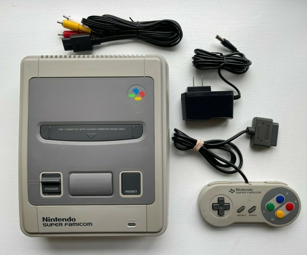Nintendo Super Famicom Console Bundle + OEM Controller Japan Import – Tested!