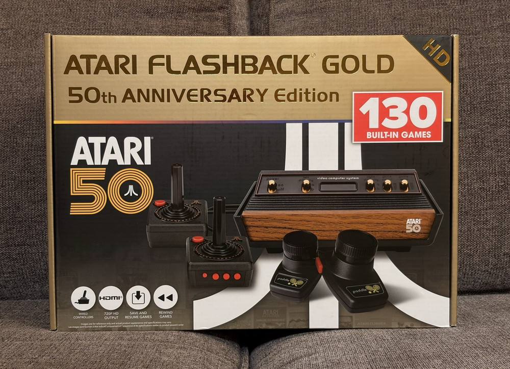 Atari Flashback Gold 50th Anniversary Edition Atari 2600 AR3080 HD w/ 130 Games