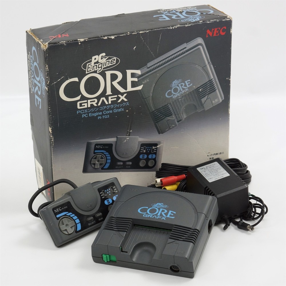 PC-Engine CORE GRAFX Console Boxed PI-TG3 Tested System JAPAN Game 9Z696236A