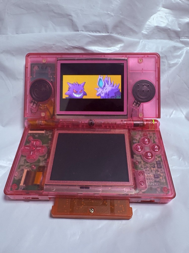 Nintendo DS Lite console pink Custom Transparent Clear Edition