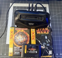 SEGA 32X w/ X3 Games + Cables (READ DESCRIPTION)