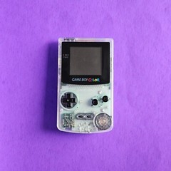 Nintendo Game Boy Color Clear Transparent 👾 CGB-001 GBC RESTORED NEW BODY
