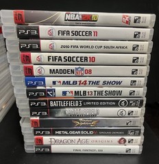 SONY PS3 CONSOLE Bundle: 40GB CONSOLE Model:CECHG01,Controller, Wires & 25 Games