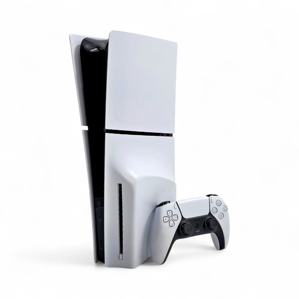 Sony PlayStation 5 Slim Blu-Ray Disk Edition 1TB Gaming Console – White CFI-2015