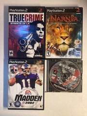 Sony PlayStation 2 Slim Black Console (SCPH-70011) In Box /with Remote/ 4 Games