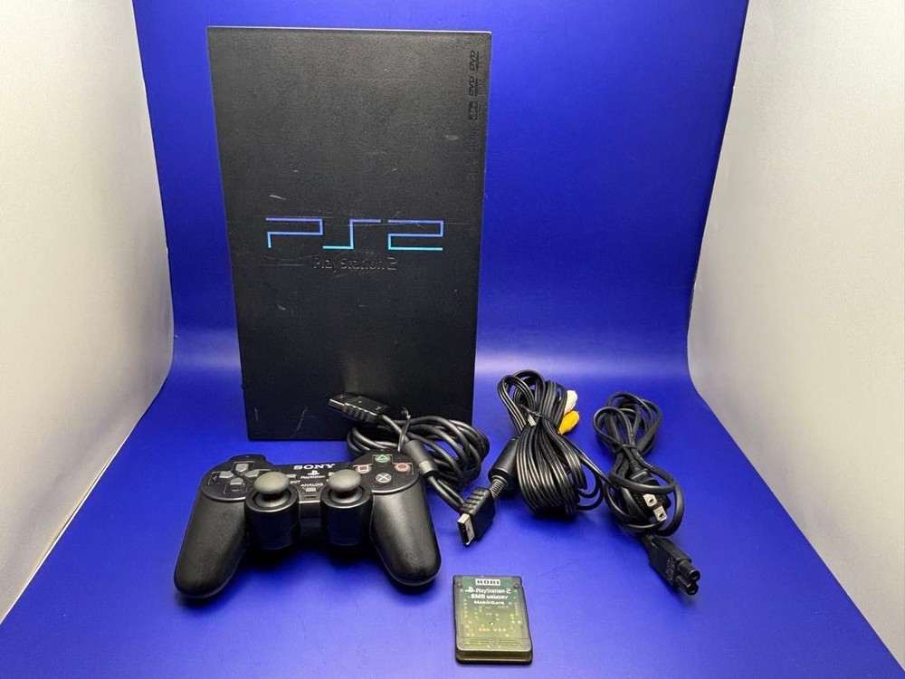 Sony PS2 console SCPH-30000,includes controller, memory card, and manual.Tested