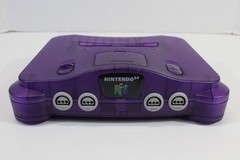 Nintendo 64 Clear Purple Console Controller AC AV Bundle N64 NTSC REGION FREE