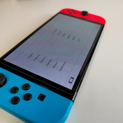Nintendo Switch OLED BUNDLE Console Set Black/Blue/Red + Controllers + 128GB SD
