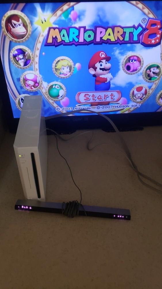NICE Nintendo Wii Video Game Console RVL-001 With Official Cables TESTED WORKING