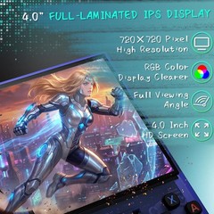 R36MAX Handheld Game Console, 40000+ Games Retro Gaming Console, 256GB TF Card