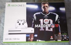 Microsoft Xbox One S Game Console SEALED / Rarer Tom Brady Madden 18 + NHL Game