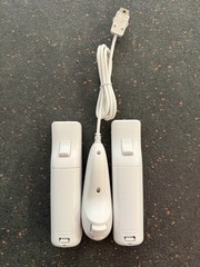 Nintendo Wii Console Complete – Cords, Sensor Bar, Motion Plus Remotes, Nunchuck