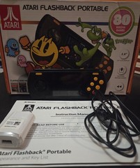 🔥2018 AtGAMES ATARI FLASHBACK PORTABLE (#AP3280) W/ 80 BUILT-IN GAMES *TESTED*