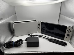 NINTENDO Switch OLED Model Handheld Console – 64GB – White/Black