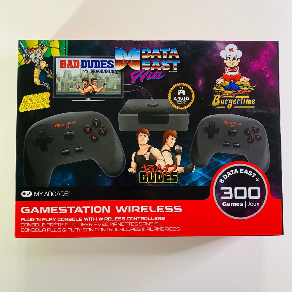 MY ARCADE GameStation Wireless Plug & Play Console 300+ Games w/ Data East Hits
