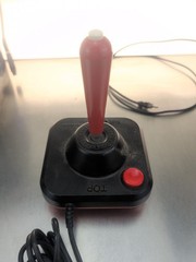 Atari 2600 Black Vader Console With Slik Stick Joysticks And Power/Coax – TESTED