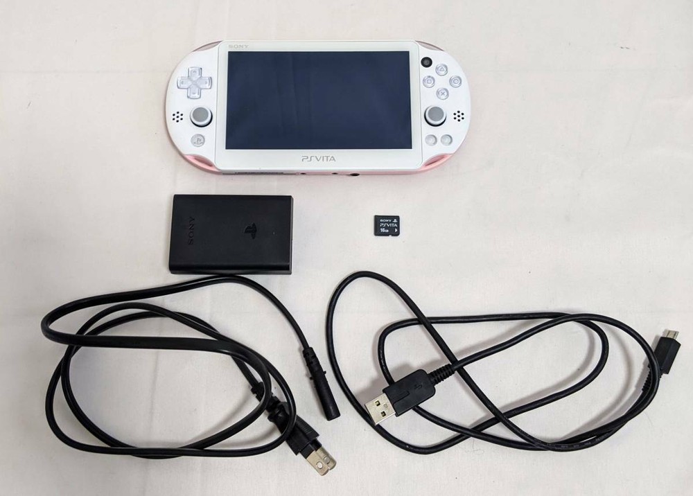 ​​PlayStation Vita PCH-2000 ZA19 slim Light Pink White Consoles with 16GB memory