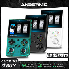 RG 35XXPRO 64 Bit Handheld Game Players 3.5” IPS Screen Linux System Video Game