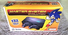 MASTER SYSTEM EVOLUTION – RARE BLACK VERSION TECTOY BRAZIL NEW CIB – 132 GAMES🔥