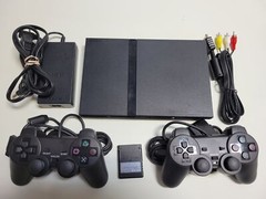 GUARANTEED Slim Playstation 2 Console PS2 – 2 BRAND NEW Controllers VG PS1 Compa