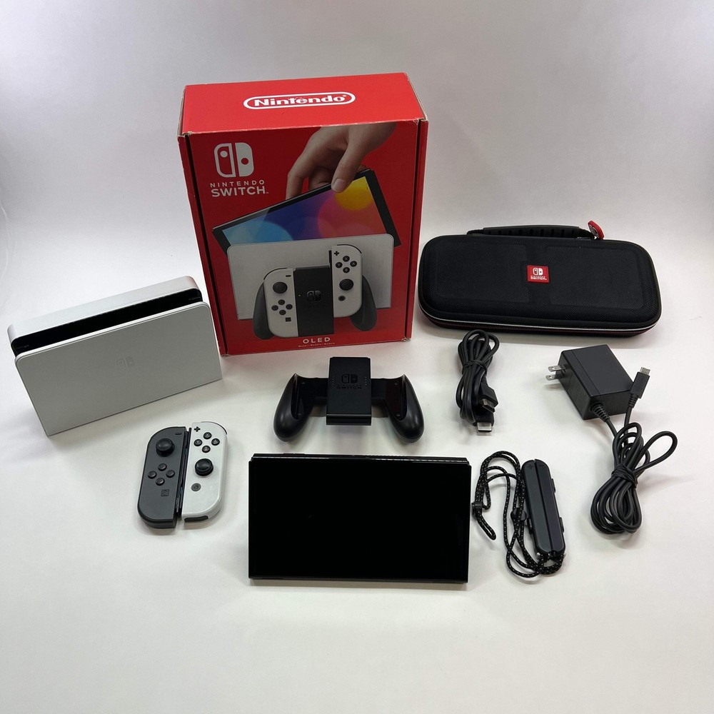 Nintendo Switch OLED Console Gaming System HEG-001 Arctic White READ DESCRIPTION