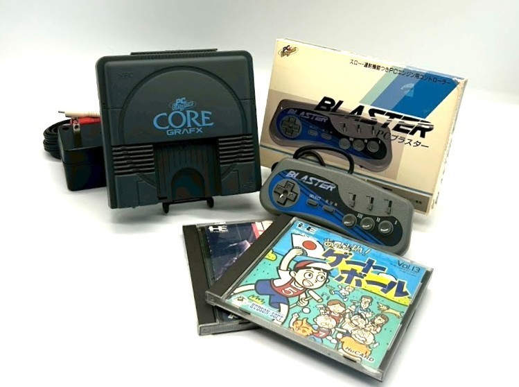 NEC PC Engine Core Grafx Console Slow/Rapid-fire Controller 2xHu NTSC-J #512