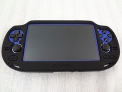 Sony PlayStation PS VITA Sapphire Blue OLED Handheld Console PCH-1100 w/ Extras