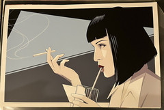 SIGNED Pulp Fiction Mia Wallace Art Print Poster Craig Drake Mondo Tarantino LE