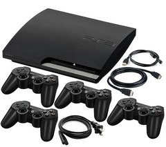 Sony PlayStation 3 Console PS3 Slim + Controllers 500GB + USA Choose