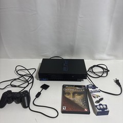 Sony PlayStation 2 Fat SCPH-39001 Console Bundle w/ Cables & Controller TESTED