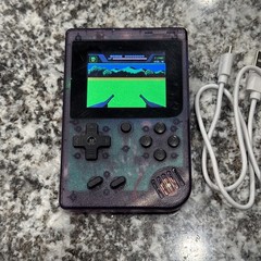 Merkury MI-PGC01 Purple Clear Handheld Video Game Console Rechargeable Battery