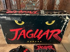Vtg Atari Jaguar Console & Controller Box CIB Cybermorph Game Bundle Works